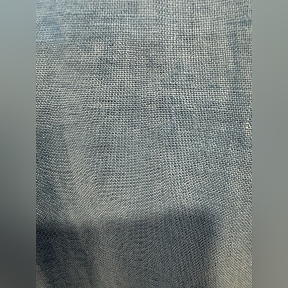 Eileen Fisher Sky Blue 100% Organic Linen Lantern Pant w/ Pockets - Picture 3 of 13